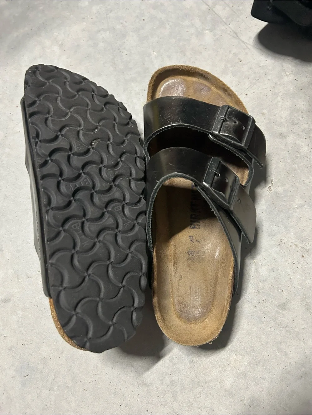 Birkenstock Black Double-Strap Slide Sandals - Picture 6 of 6
